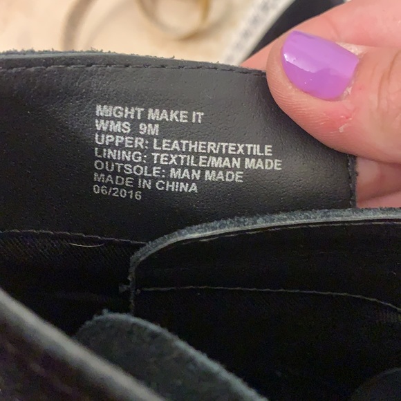 Black suede Kenneth Cole Reaction booties - Picture 6 of 15